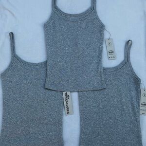 No Boundaries Heather Gray Camisole Trio